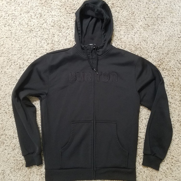 Burton Other - Burton Snowboard ZipUp Black Spellout Medium